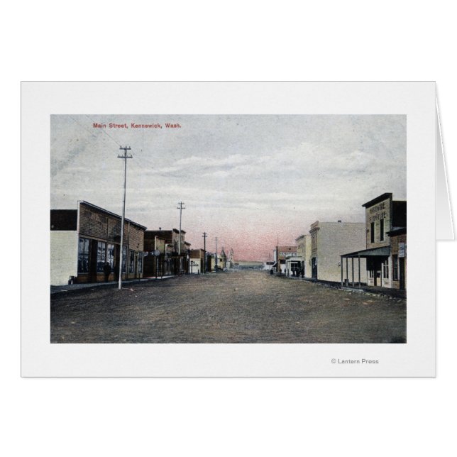 Cartão Vista da rua principal (Frente Horizontal)