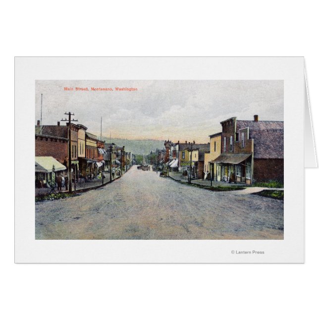 Cartão Vista da rua principal 2 (Frente Horizontal)