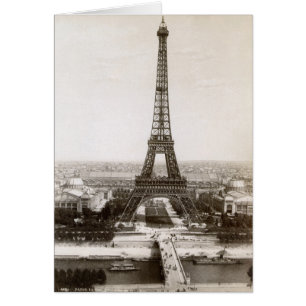 Cartão Vista Da Torre Eiffel, 1900