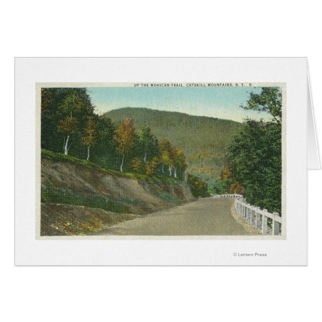 Cartão Vista da Trilha de Mohican (Frente Horizontal)