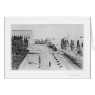 Cartão Vista da Universidade de Washington Campus Entranc