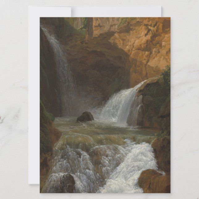 Cartão Vista das Caixas de Água em Tivoli (por Bidauld) (Frente)