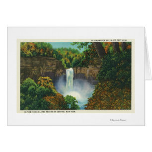 Cartão Vista das cataratas, 215 pés de altura