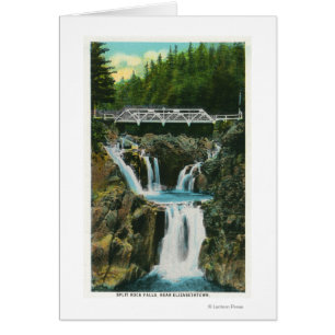 Cartão Vista das cataratas e pontes