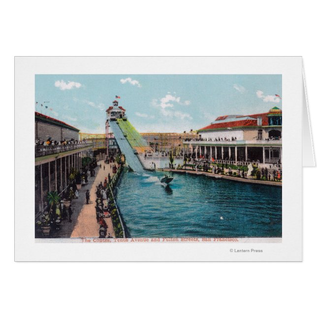 Cartão Vista das Chutes na 10ª Avenida e Ruas Fulton (Frente Horizontal)