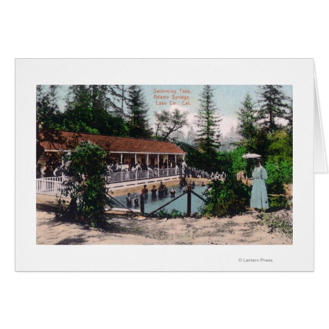 Cartão Vista das Primaveras da piscina Adams, AC (Frente Horizontal)