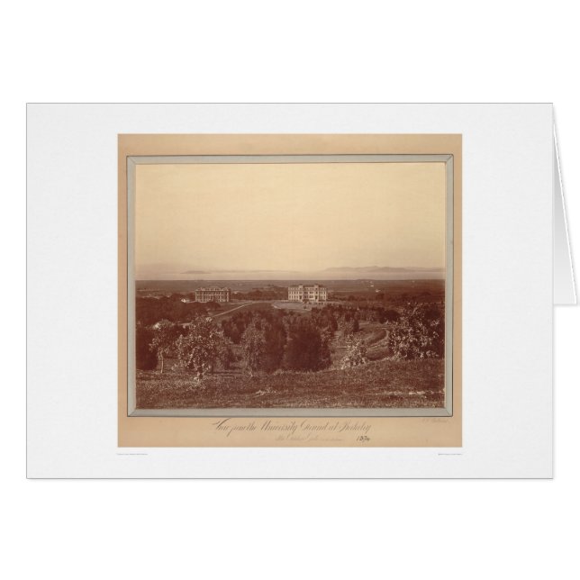 Cartão Vista das terras da universidade em Berkeley (Frente Horizontal)