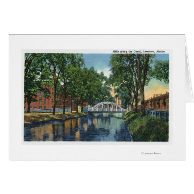 Cartão Vista das usinas ao longo do Canal (Frente Horizontal)