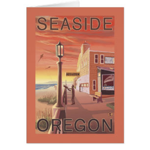 Cartão Vista de Aquário de Oregon