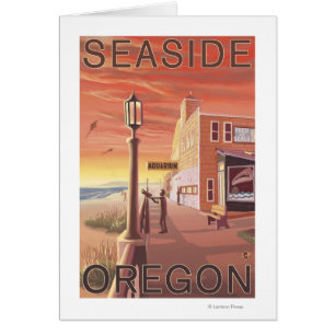 Cartão Vista de Aquário de Oregon