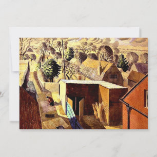 Cartão Vista de Brick House, Excelente Bardfield,