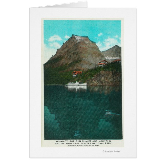 Cartão Vista de Chalet Ir para o Sol (Frente)