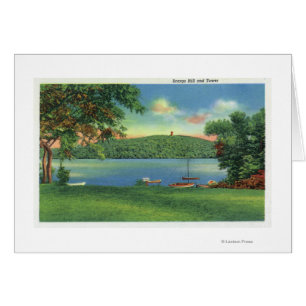 Cartão Vista de Colina de Carga e Torre