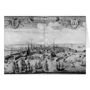 Cartão Vista de Copenhaga