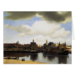 Cartão Vista de Delft por Johannes Vermeer