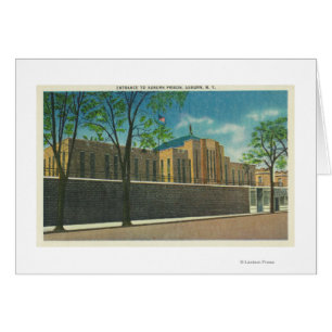 Cartão Vista de entrada para a prisão de Auburn