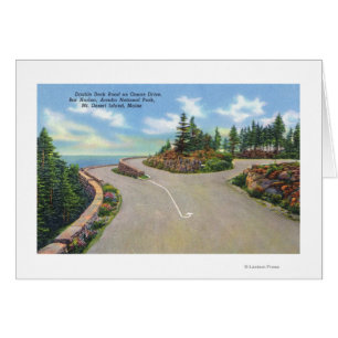 Cartão Vista de estrada de dois andares da unidade oceâni