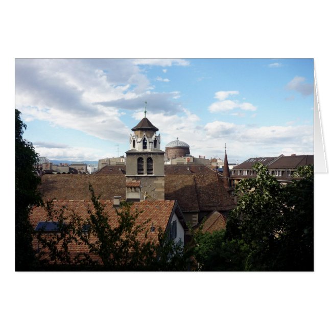 Cartão vista de genebra (Frente Horizontal)