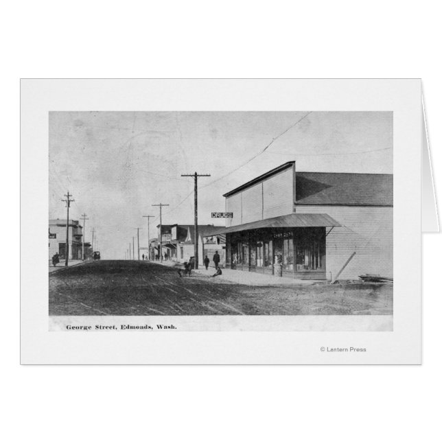 Cartão Vista de George Street (Frente Horizontal)