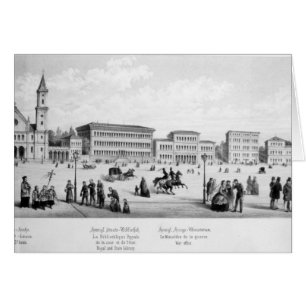 Cartão Vista de Munich, 1869
