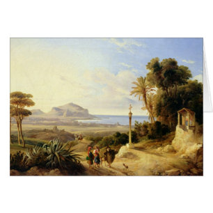 Cartão Vista de Palermo, 1840