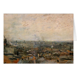 Cartão Vista de Paris de Montmarte por Vincent van Gogh