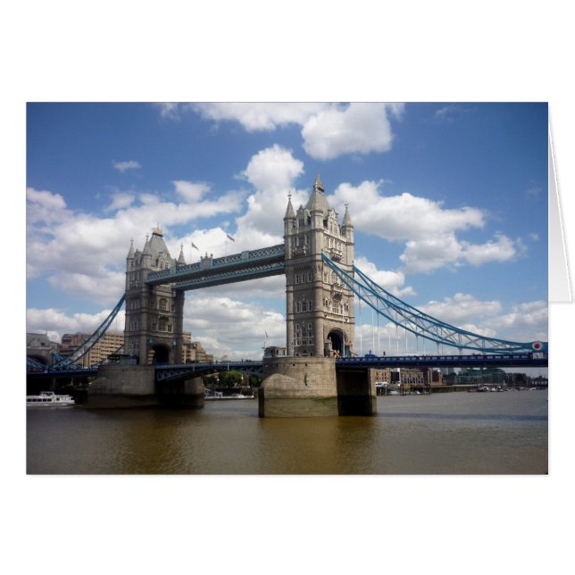 Cartão vista de ponte de torre (Frente Horizontal)