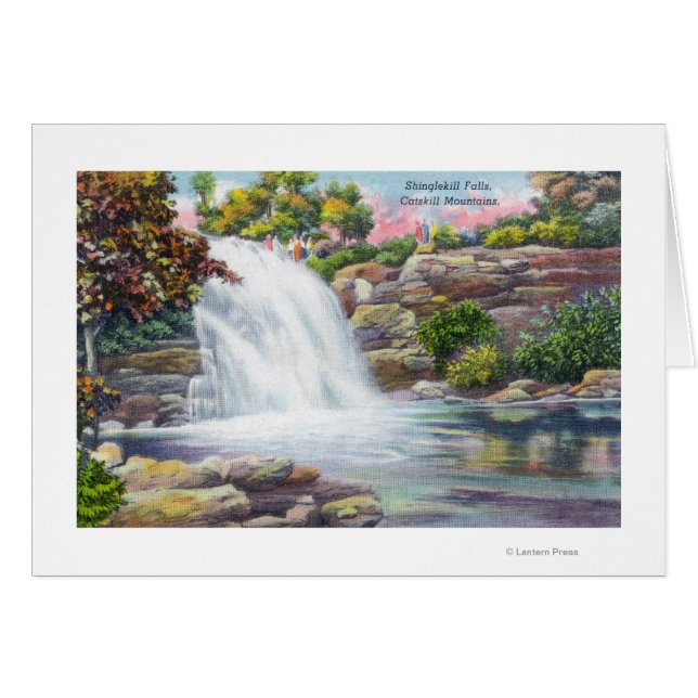 Cartão Vista de Quedas de Shinglekill (Frente Horizontal)