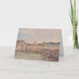 Cartão Vista de Salzburgo (por Rudolf von Alt)