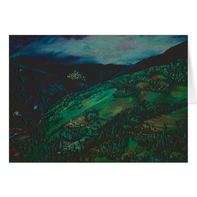 Cartão Vista de San Chirico, Itália (Frente Horizontal)