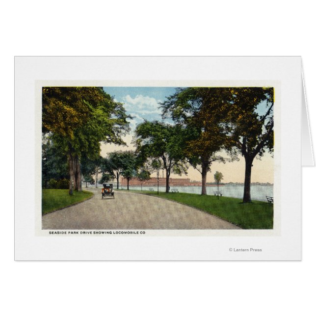 Cartão Vista de Unidade de Parque Costeiro Mostrando Loco (Frente Horizontal)