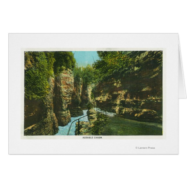 Cartão Vista do abismo ausível (Frente Horizontal)