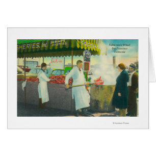 Cartão Vista do Cais dos Pescadores, Caranguejos