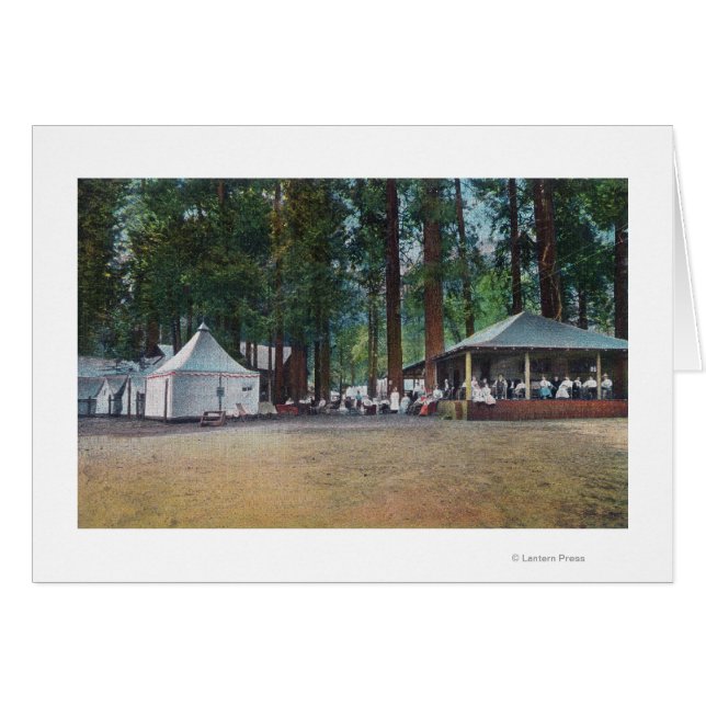 Cartão Vista do Campo CurryYosemite Nat'l Park, CA (Frente Horizontal)