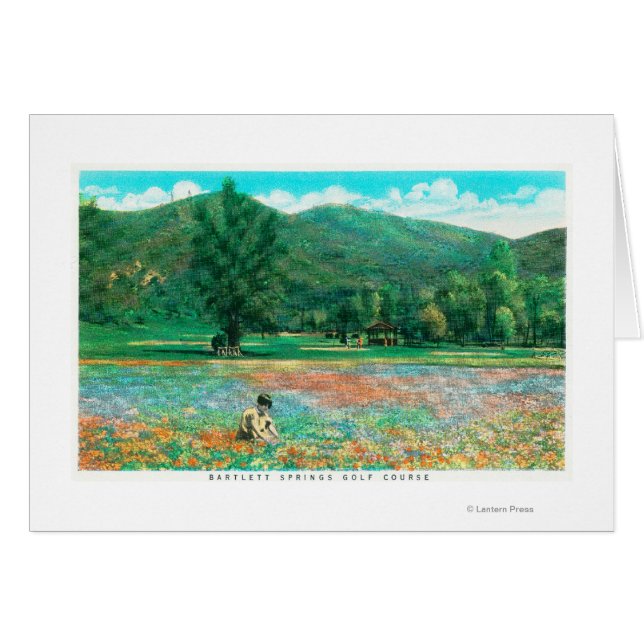 Cartão Vista do Campo de Flor (Frente Horizontal)