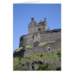 Cartão Vista do Castelo de Edimburgo, Edimburgo, Escócia,