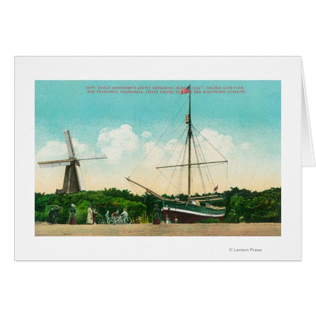 Cartão Vista do Ciclo Ártico de Amundsen (Frente Horizontal)