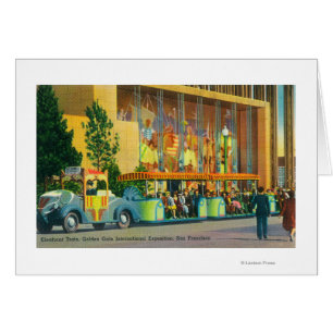 Cartão Vista do Comboio Elefante