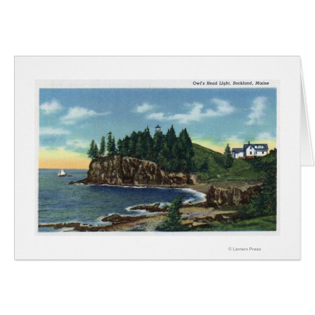 Cartão Vista do Farol Chefe da Coruja (Frente Horizontal)