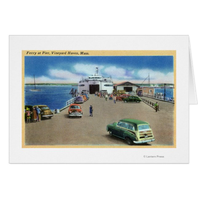 Cartão Vista do Ferry no Pier (Frente Horizontal)