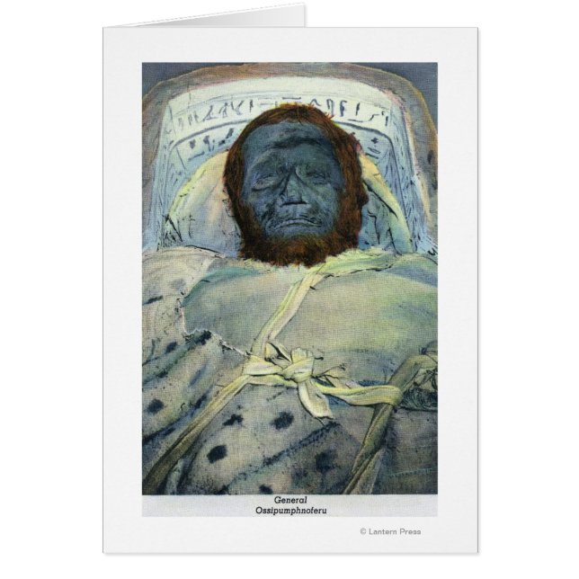 Cartão Vista do General Ossibomphnoferu Mummy (Frente)