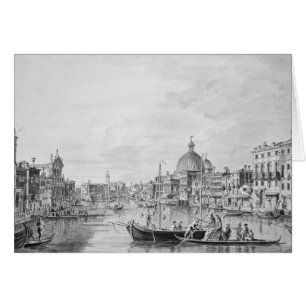 Cartão Vista do Grande Canal, Veneza, c.1800