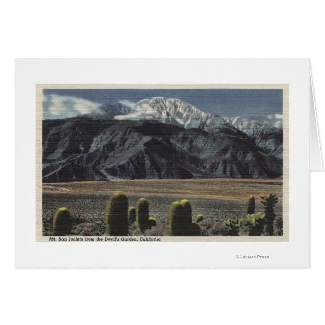 Cartão Vista do Jardim do Diabo do Monte San Jacinto # 2 (Frente Horizontal)