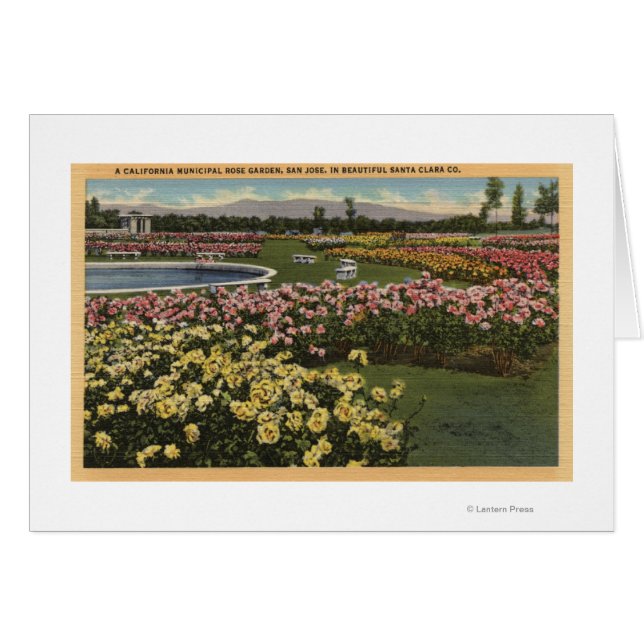 Cartão Vista do Jardim Rosa Municipal (Frente Horizontal)