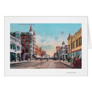 Cartão Vista do Main StreetBoise, ID