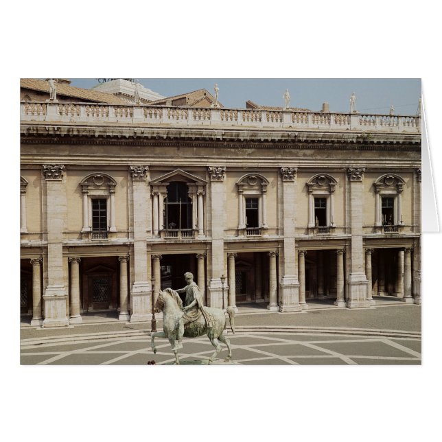 Cartão Vista do Palazzo Nuovo (Frente Horizontal)