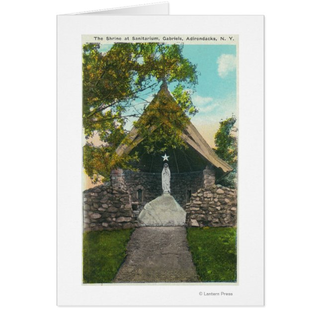 Cartão Vista do Sanitário em Gabriels (Frente)