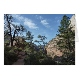 Cartão Vista do Scout Lookout no Zion National Park