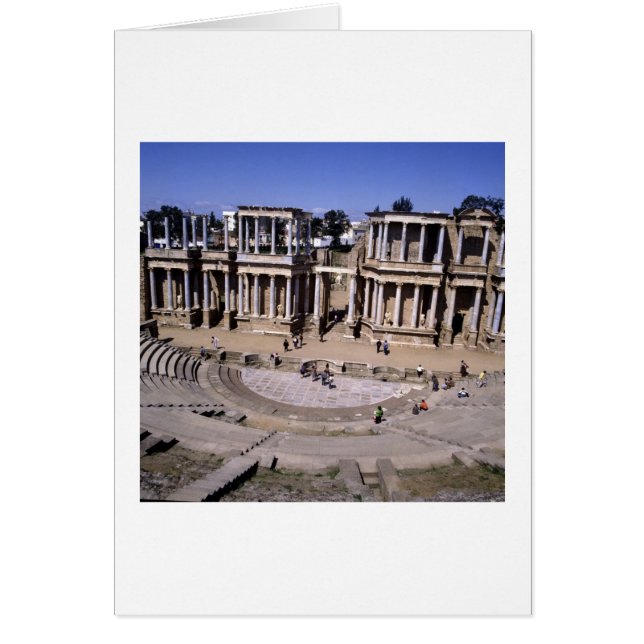 Cartão Vista do teatro, iniciada em 24 a.C. (foto) 4 (Frente)