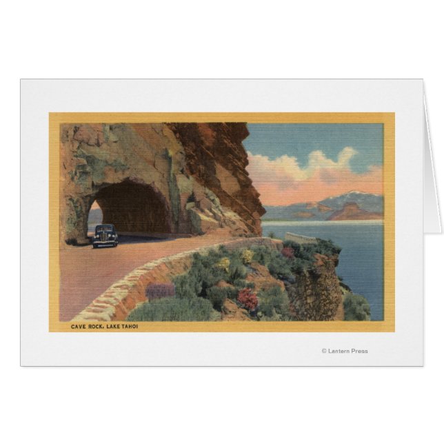 Cartão Vista do Túnel Cave Rock de Hwy (Frente Horizontal)